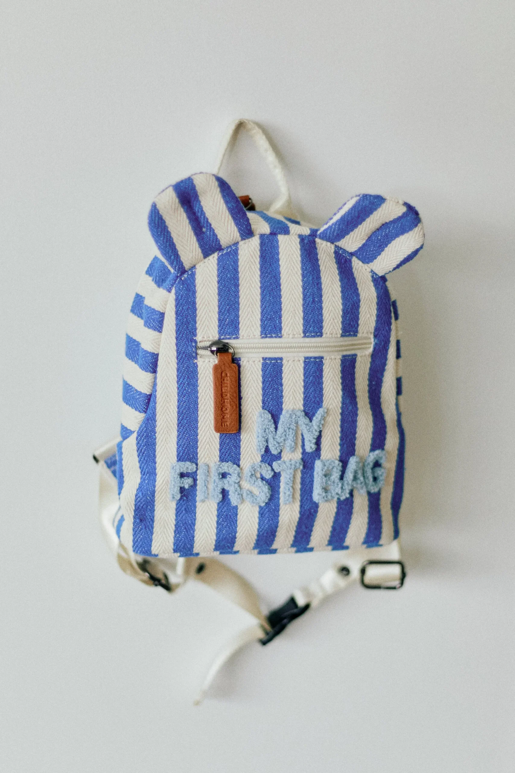 Childhome Kids Bags|Kids Bags-My First Bag Sac a dos Enfant - Rayures - Bleu Electrique