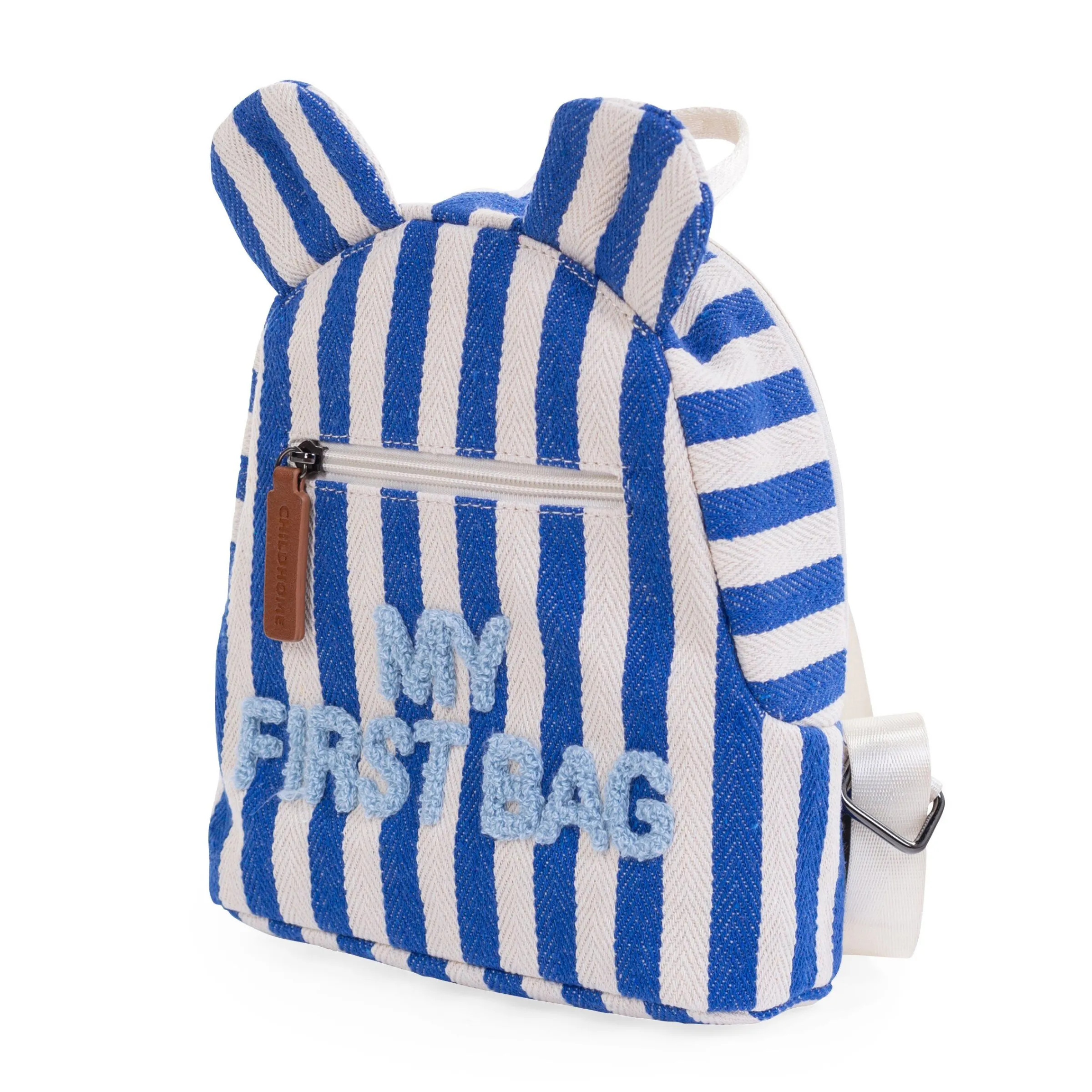 Childhome Kids Bags|Kids Bags-My First Bag Sac a dos Enfant - Rayures - Bleu Electrique