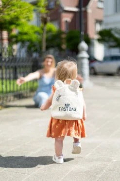 Childhome Kids Bags|Kids Bags-My First Bag Sac A Dos Pour Enfants - Teddy Ecru