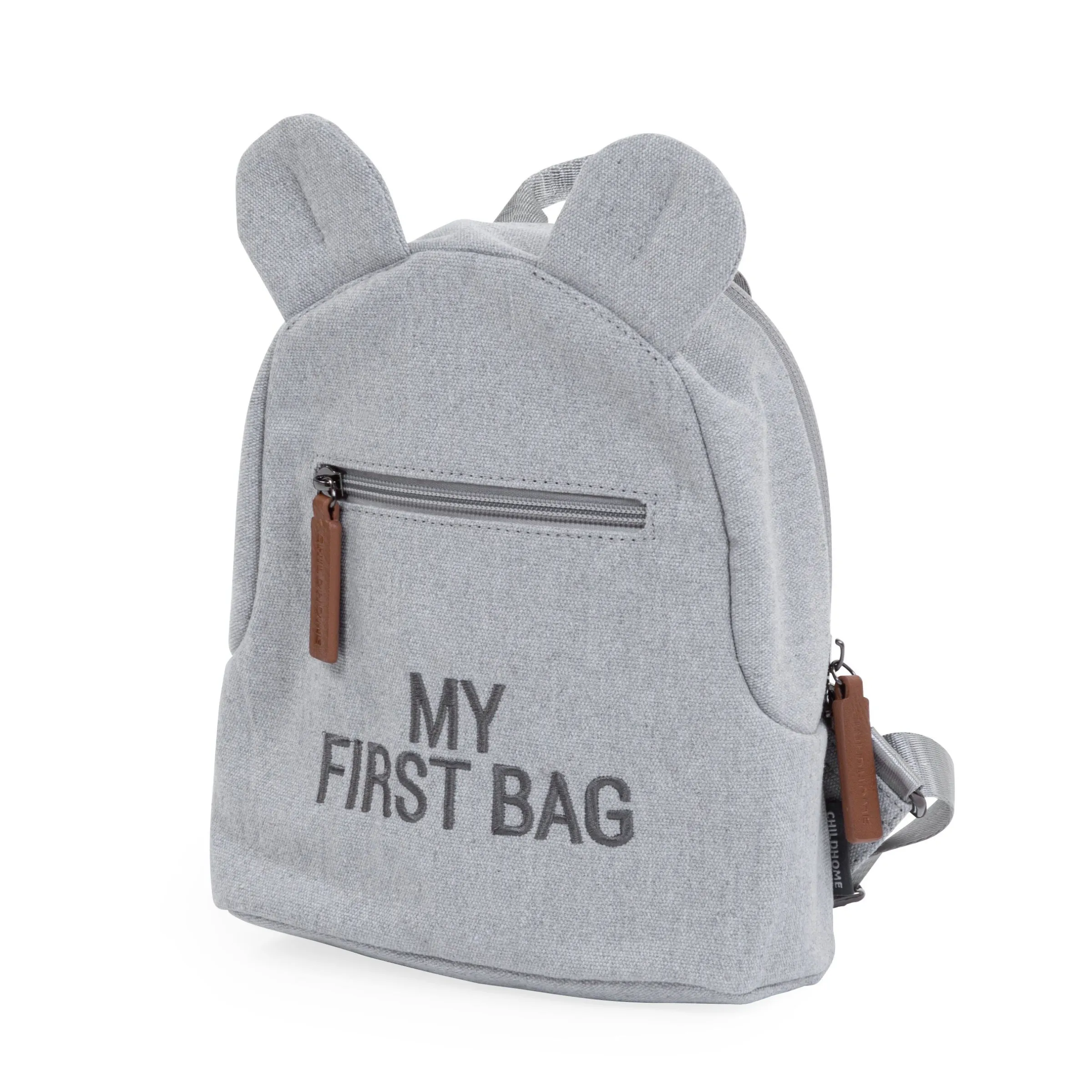 Childhome Kids Bags|Kids Bags-My First Bag Sac A Dos Pour Enfants - Canvas - Gris