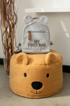 Childhome Kids Bags|Kids Bags-My First Bag Sac A Dos Pour Enfants - Canvas - Gris