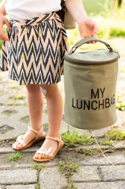 Childhome Kids Bags|Kids Bags-My Lunchbag - Avec Doublure Isolante - Toile - Kaki