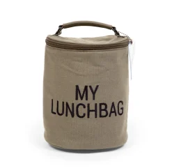 Childhome Kids Bags|Kids Bags-My Lunchbag - Avec Doublure Isolante - Toile - Kaki