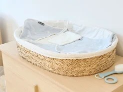 Childhome Couffins Moise-Panier à langer 70x50cm Jonc de mer