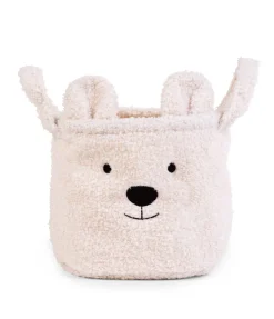 Childhome Paniers De Rangement-Panier De Rangement - 25x20x20 Cm - Teddy - Ecru