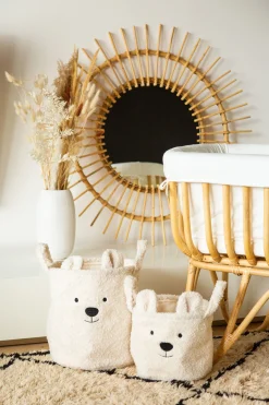 Childhome Paniers De Rangement-Panier De Rangement - 40x40x40 Cm - Teddy - Ecru