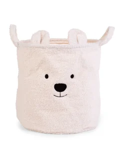 Childhome Paniers De Rangement-Panier De Rangement - 40x40x40 Cm - Teddy - Ecru