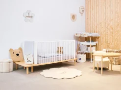 Childhome Paniers De Rangement-Panier fleur - 30x30x30cm - Corde De Coton - Ecru