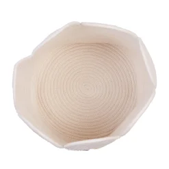 Childhome Paniers De Rangement-Panier fleur - 30x30x30cm - Corde De Coton - Ecru