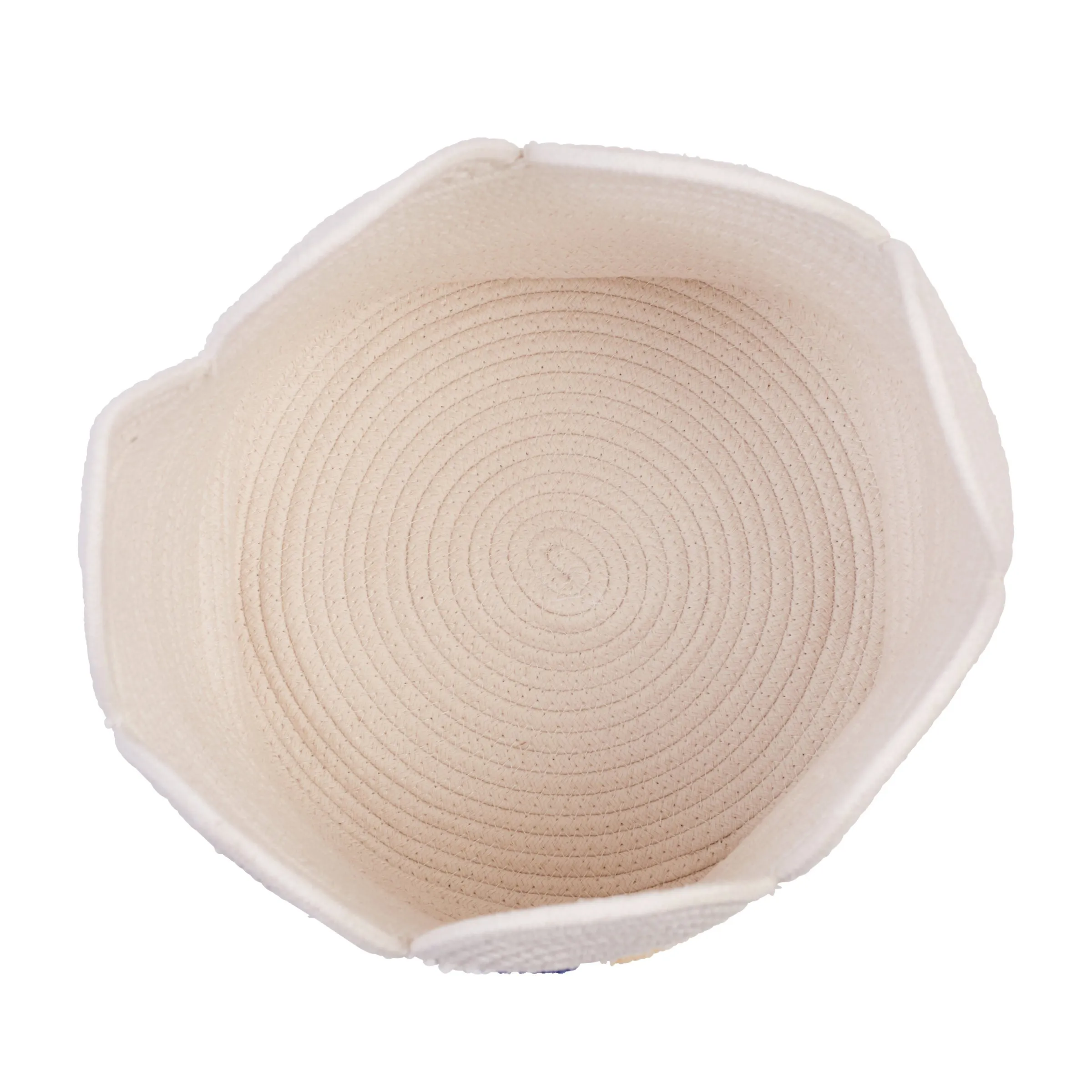 Childhome Paniers De Rangement-Panier fleur - 30x30x30cm - Corde De Coton - Ecru