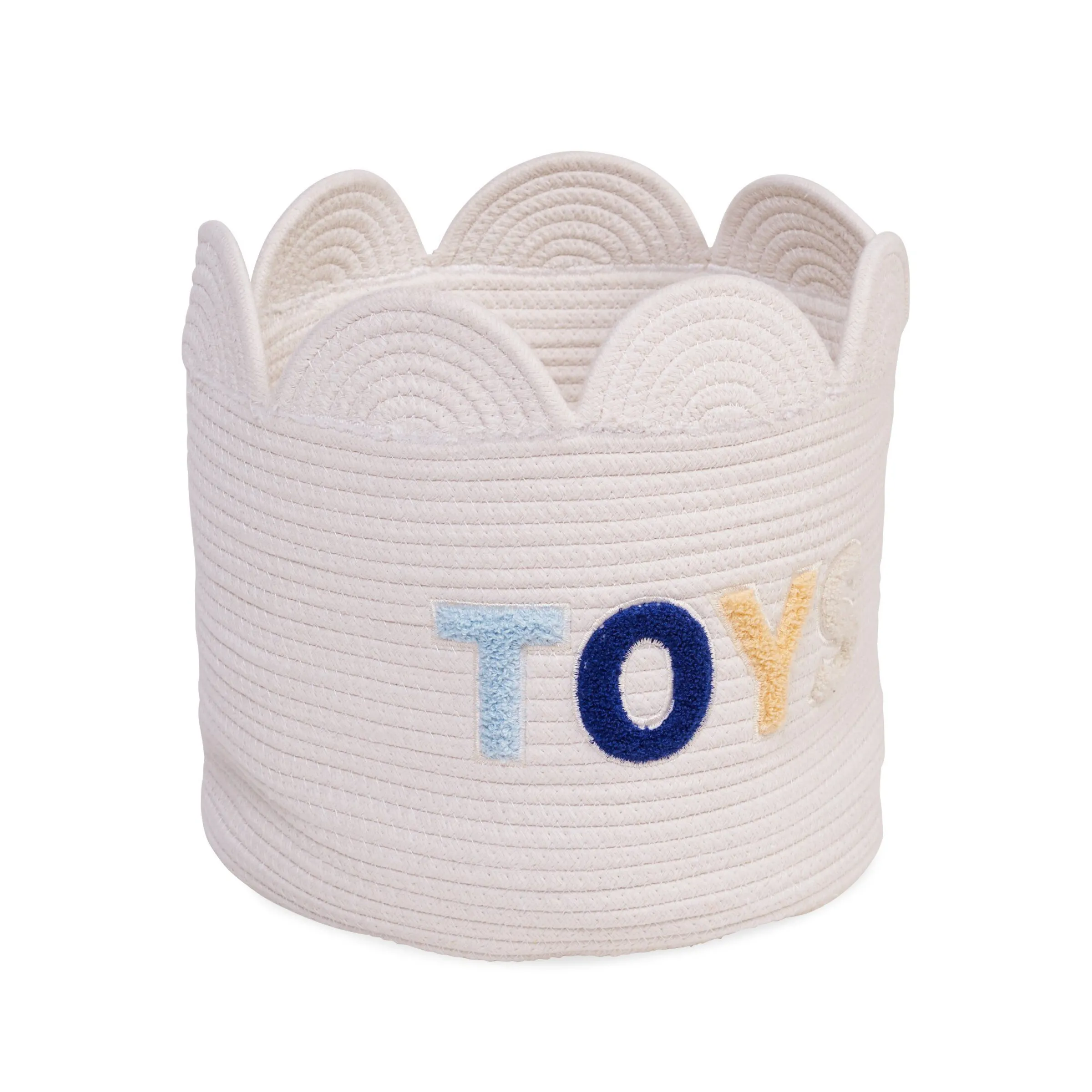 Childhome Paniers De Rangement-Panier fleur - 30x30x30cm - Corde De Coton - Ecru