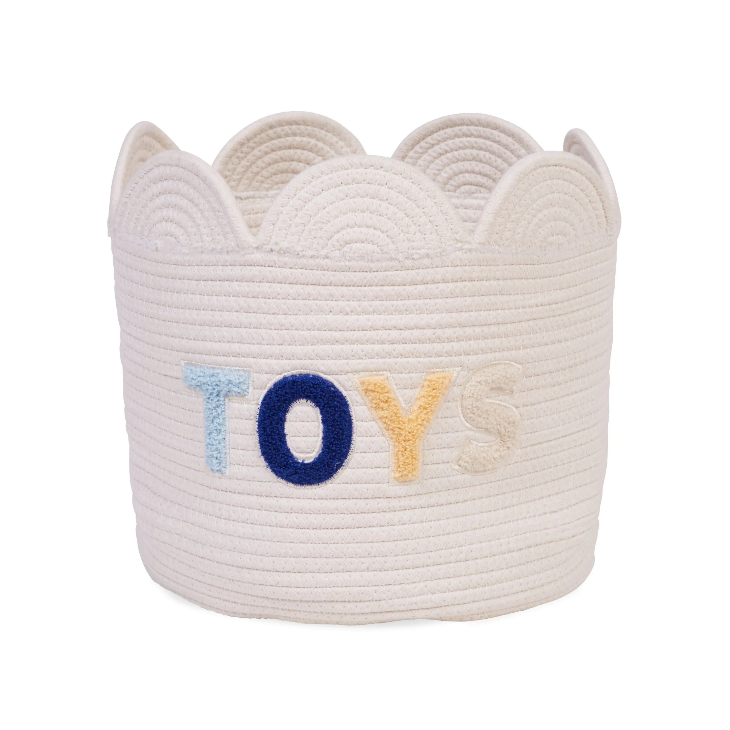 Childhome Paniers De Rangement-Panier fleur - 30x30x30cm - Corde De Coton - Ecru