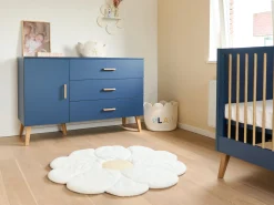 Childhome Paniers De Rangement-Panier fleur - 35x35x35cm- Corde De Coton - Ecru