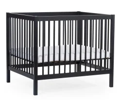 Childhome Parcs-Parc 97 + Roues - 95x75 Cm - Bois - Noir
