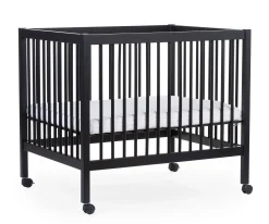 Childhome Parcs-Parc 97 + Roues - 95x75 Cm - Bois - Noir