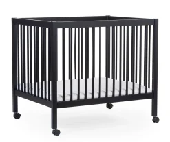 Childhome Parcs-Parc 97 + Roues - 95x75 Cm - Bois - Noir
