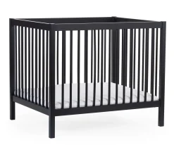 Childhome Parcs-Parc 97 + Roues - 95x75 Cm - Bois - Noir