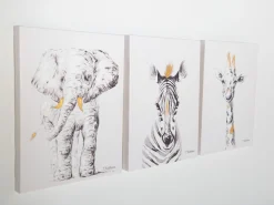 Childhome Peintures-Peinture - Girafe + Or - 30x40 Cm