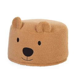 Childhome Chaises Enfants-Pouf Teddy marron