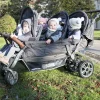 Childhome Poussettes Multi Places-Poussette Sixplaces anthracite