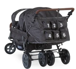 Childhome Poussettes Multi Places-Poussette Sixplaces anthracite