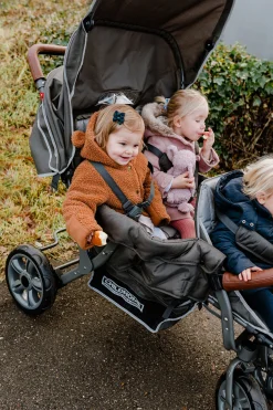 Childhome Poussettes Multi Places-Poussette Triplet anthracite