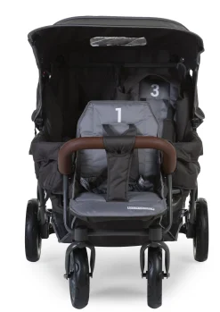 Childhome Poussettes Multi Places-Poussette Triplet anthracite