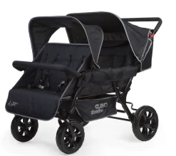 Childhome Poussettes Multi Places-Poussette Two By Two noir