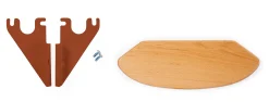 Childhome Pièces De Rechange-Repose-pieds Evolu ou Evowood + Supports + Vis - Naturel/Rou