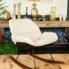 Childhome Fauteuils À Bascule-Rocking Chaise A Bascule Lounge - Noir/Ecru