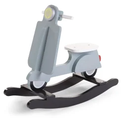 Childhome Jouets À Bascule-Scooter A Bascule - MDF - Bleu Menthe Noir