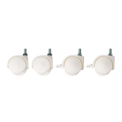 Childhome Pièces De Rechange-Set de roues 4 pcs - Blanc