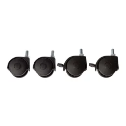 Childhome Pièces De Rechange-Set de roues 4 pcs - Noir