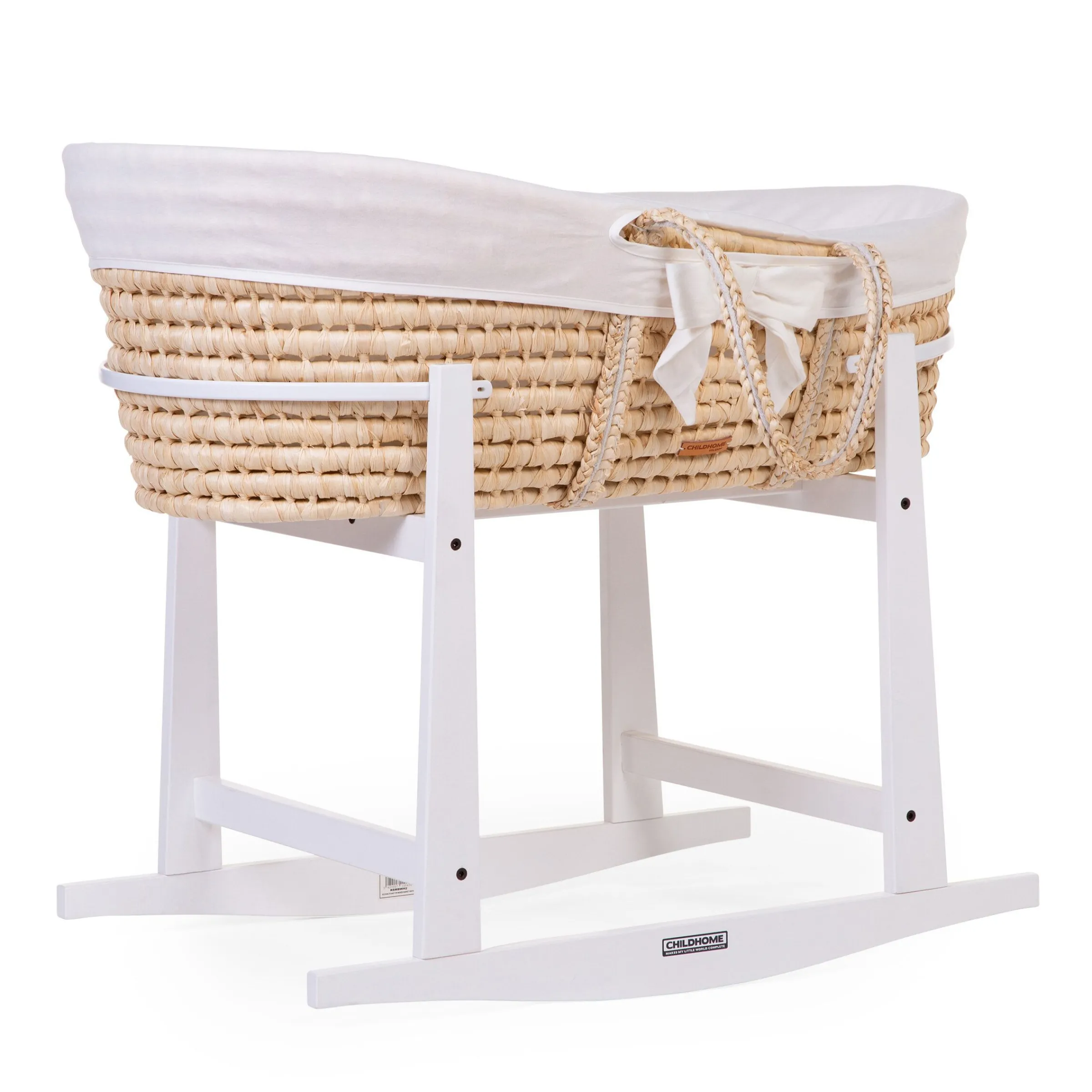 Childhome Supports-Support à bascule panier à moïse en bois blanc