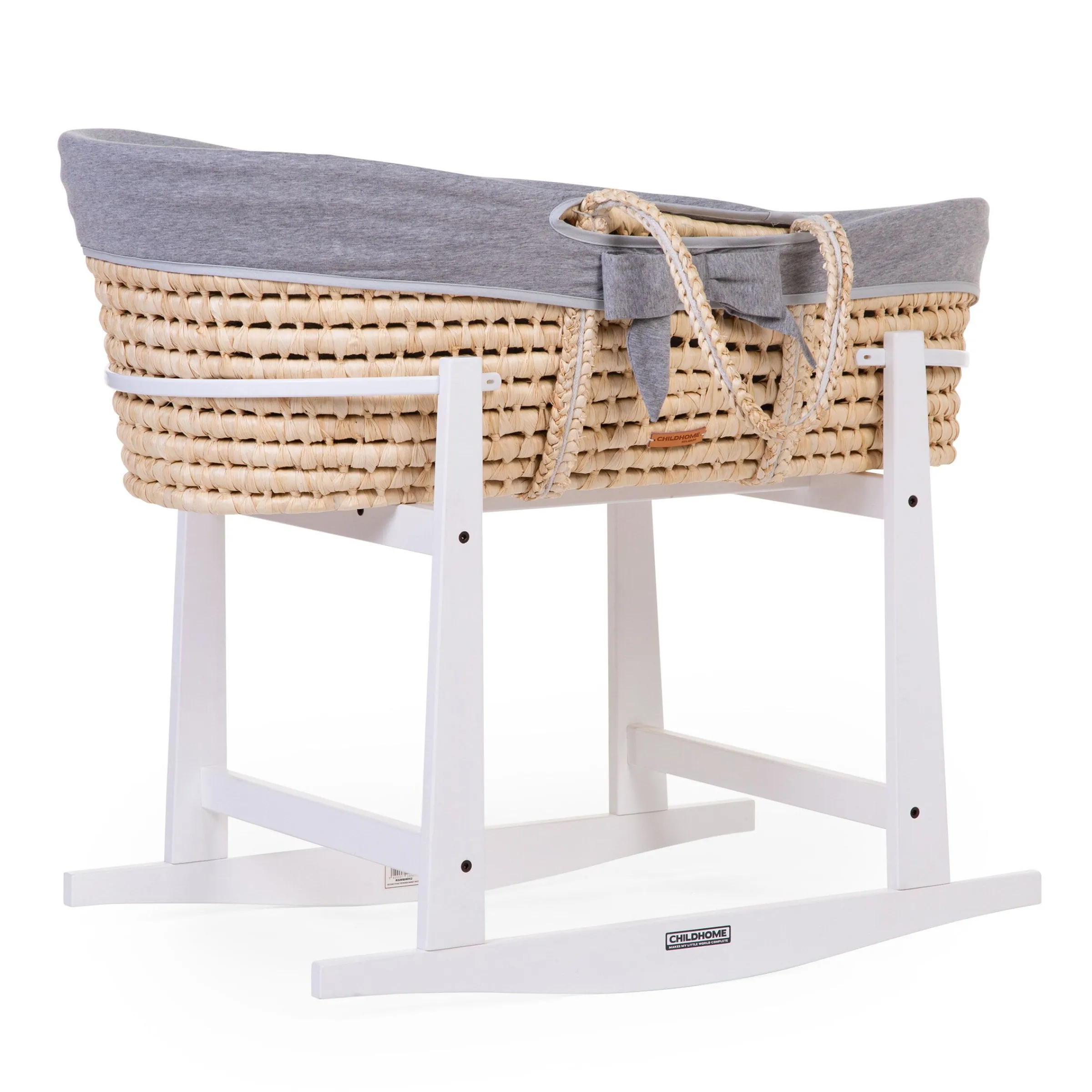 Childhome Supports-Support à bascule panier à moïse en bois blanc