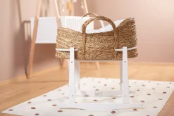 Childhome Supports-Support à bascule panier à moïse en bois blanc