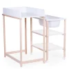 Childhome Tables À Langer-Table à langer baignoire naturel blanc