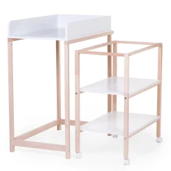 Childhome Tables À Langer-Table à langer baignoire naturel blanc