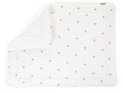 Childhome Tapis Parc-Tapis De Parc - 75x95 Cm - Jersey + Mousseline - Hearts