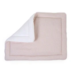 Childhome Tapis Parc-Tapis De Parc - 75x95 Cm - Jersey Melange Beige / Muslin Ted