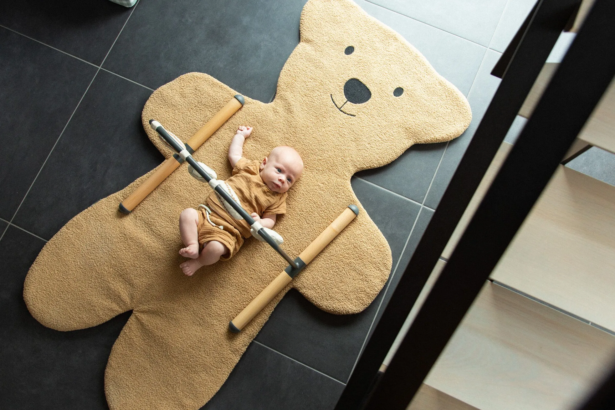 Childhome Tapis D'éveil-Tapis d’éveil 150cm Teddy marron
