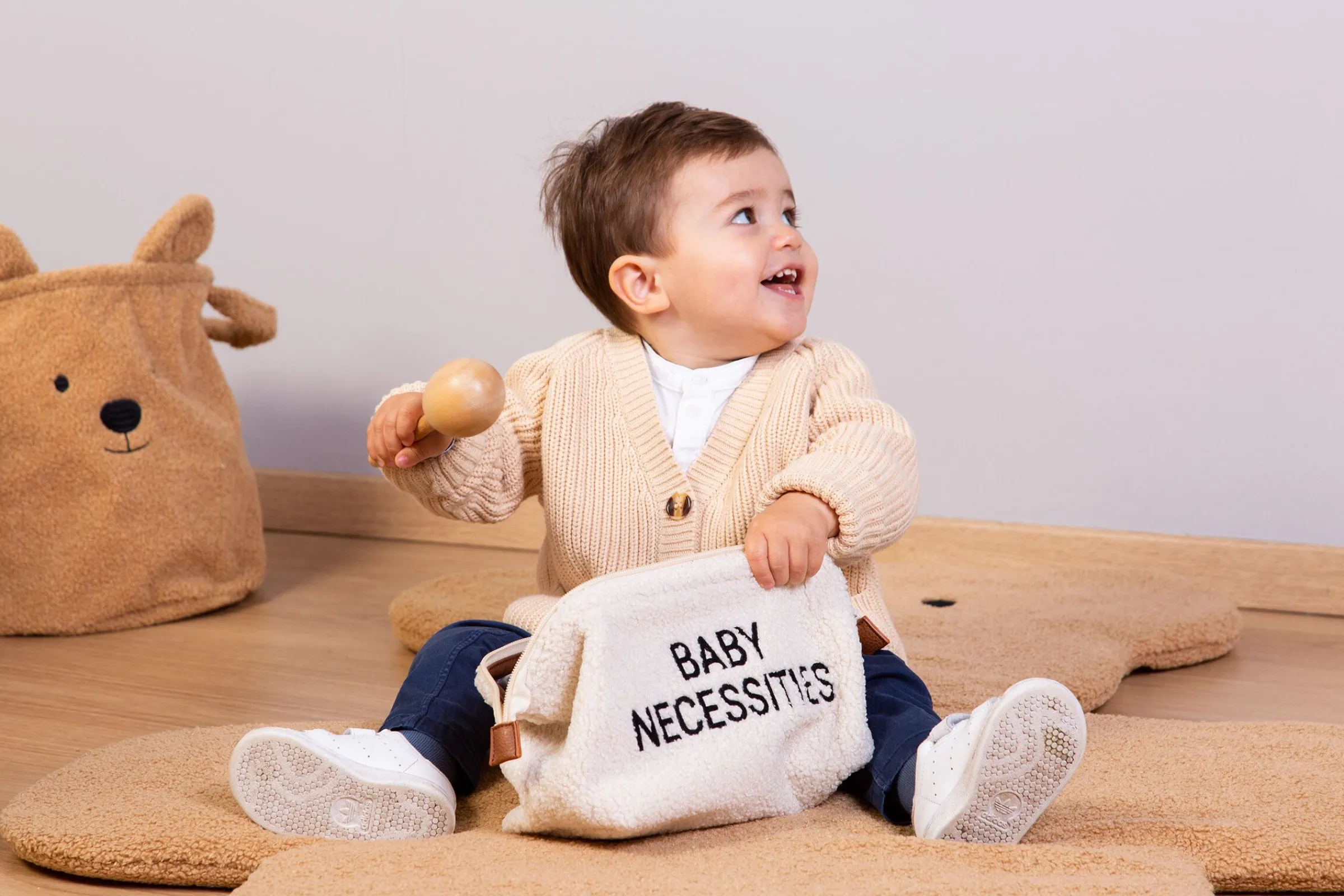 Childhome Tapis D'éveil-Tapis d’éveil 150cm Teddy marron