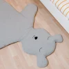 Childhome Tapis D'éveil-Tapis D'Éveil Teddy Bear - 150 Cm - Jersey - Gris