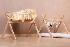 Childhome Baby Gyms & Mobile|Supports-Tipi Support Pour Couffin Moise + Arche Bébé - Bois - Nature