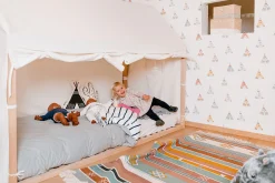 Childhome Accessoires|Tipi-Toile Pour Lit Cabane - 90x200 Cm - Blanc