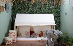 Childhome Accessoires|Tipi-Toile Pour Lit Cabane - 90x200 Cm - Blanc