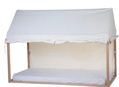 Childhome Accessoires|Tipi-Toile Pour Lit Cabane - 90x200 Cm - Blanc
