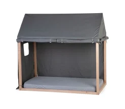Childhome Accessoires|Tipi-Toile Pour Lit Cabane - 70x140 Cm - Anthracite