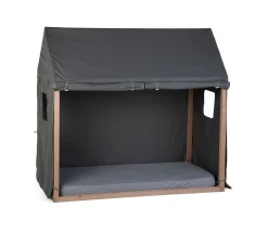 Childhome Accessoires|Tipi-Toile Pour Lit Cabane - 70x140 Cm - Anthracite