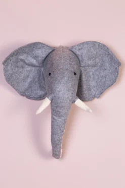 Childhome Trophées-Trophée Elephant - Feutre - Décoration Murale